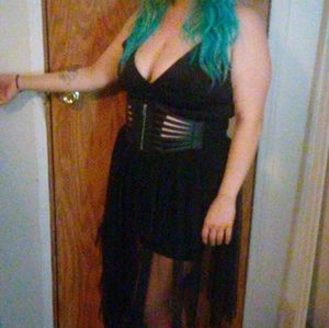 H&m mesh multi length skirt